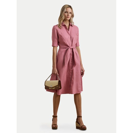 LAUREN RALPH LAUREN Sukienka koszulowa 200905667017 Różowy Regular Fit ze sklepu MODIVO w kategorii Sukienki - zdjęcie 182699531