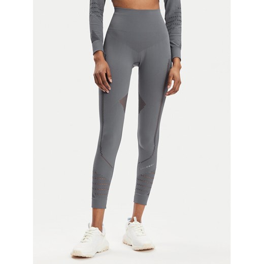 Brubeck Legginsy LE1291W Szary Slim Fit ze sklepu MODIVO w kategorii Spodnie damskie - zdjęcie 182699533