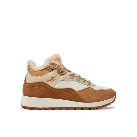 Pepe Jeans Sneakersy PLS60018 Beżowy ze sklepu MODIVO w kategorii Buty sportowe damskie - zdjęcie 182699693