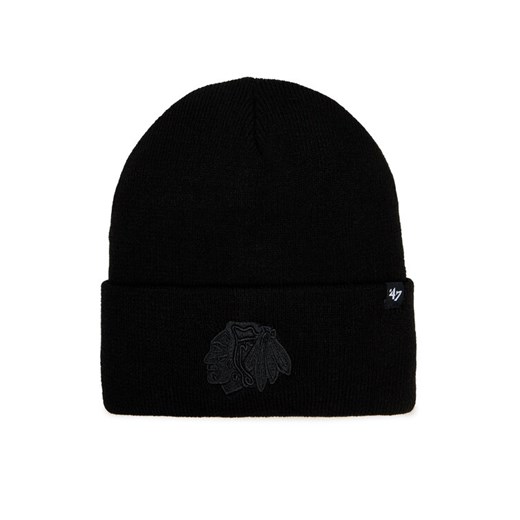 47 Brand Czapka NHL Chicago Blackhawks Haymaker '47 H-HYMKR04ACE-BKE Czarny ze sklepu MODIVO w kategorii Czapki zimowe damskie - zdjęcie 182699761