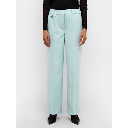 Karen by Simonsen Spodnie materiałowe Malissa 10104795 Niebieski Straight Fit ze sklepu MODIVO w kategorii Spodnie damskie - zdjęcie 182699783