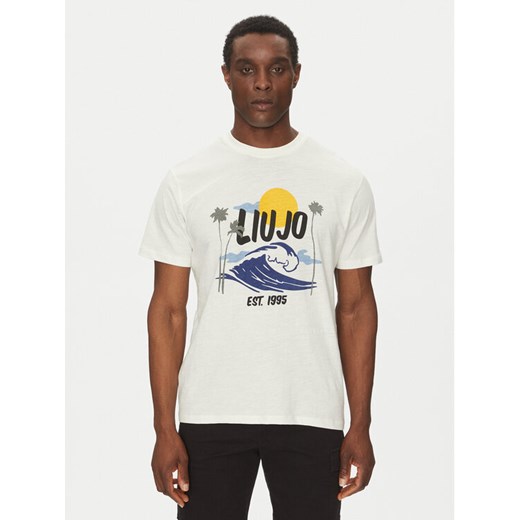 Liu Jo T-Shirt QA5274 J7734 Biały Regular Fit ze sklepu MODIVO w kategorii T-shirty męskie - zdjęcie 182699812