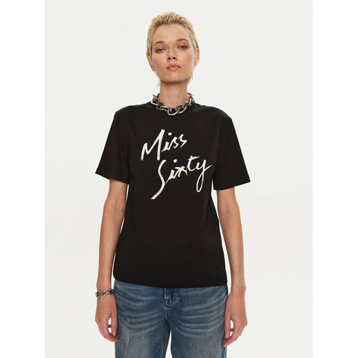 Miss Sixty T-Shirt 6L3SJ3780000 Czarny Regular Fit ze sklepu MODIVO w kategorii Bluzki damskie - zdjęcie 182699851