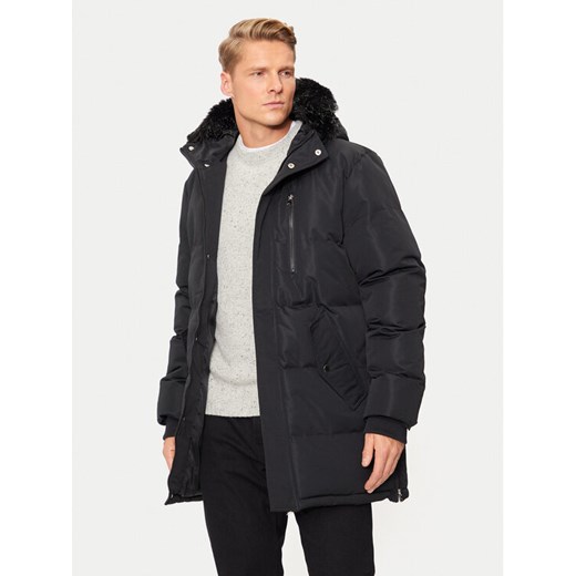 Brave Soul Parka MJK-COLNEBLACK Czarny Regular Fit ze sklepu MODIVO w kategorii Parki męskie - zdjęcie 182699924