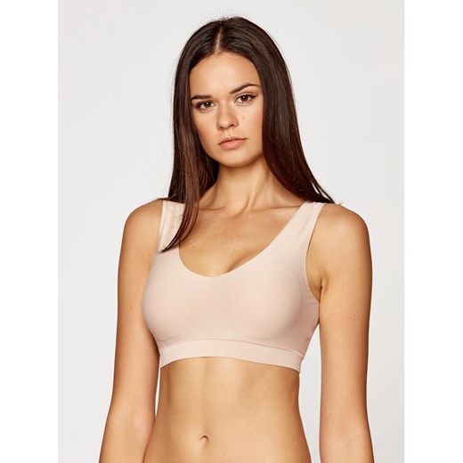 Chantelle Biustonosz top Soft Stretch C16A10 Beżowy ze sklepu MODIVO w kategorii Biustonosze - zdjęcie 182699954