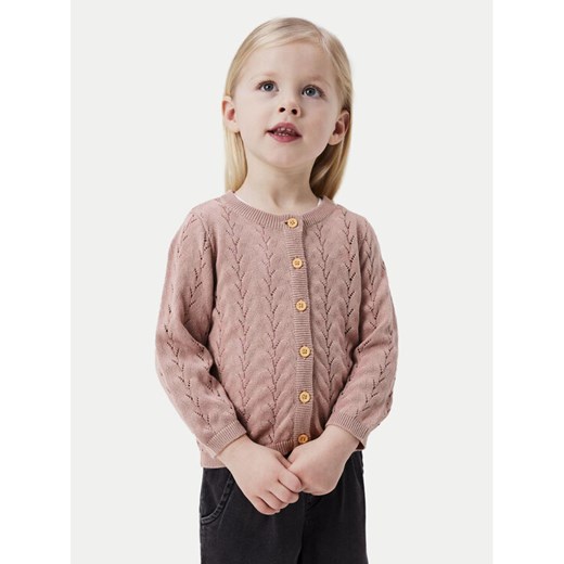 NAME IT Kardigan 13233051 Różowy Regular Fit ze sklepu MODIVO w kategorii Swetry dziewczęce - zdjęcie 182699994