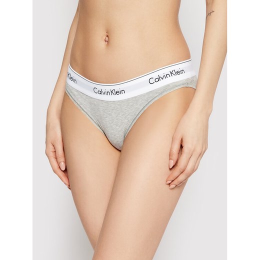 Calvin Klein Underwear Figi klasyczne 0000F3787E Szary ze sklepu MODIVO w kategorii Majtki damskie - zdjęcie 182700010