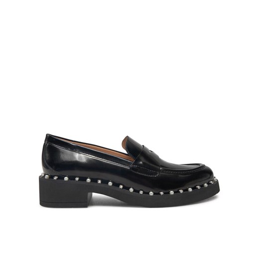 Stuart Weitzman Lordsy Reverie Loafer SK032 Czarny ze sklepu MODIVO w kategorii Lordsy damskie - zdjęcie 182700032