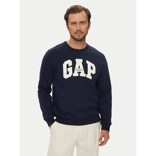 Gap Bluza 852079-00 Granatowy Regular Fit ze sklepu MODIVO w kategorii Bluzy męskie - zdjęcie 182700052