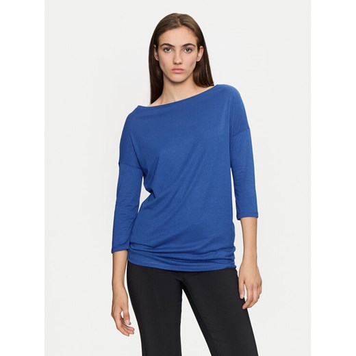 Sisley Bluzka 3QU4L12EE Niebieski Regular Fit ze sklepu MODIVO w kategorii Bluzki damskie - zdjęcie 182700063