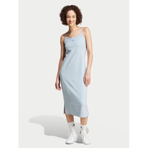 adidas Sukienka codzienna ALL SZN IY6728 Błękitny Slim Fit ze sklepu MODIVO w kategorii Sukienki - zdjęcie 182700071