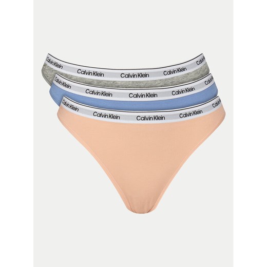 Calvin Klein Underwear Komplet 3 par fig klasycznych 000QD5207E Kolorowy ze sklepu MODIVO w kategorii Majtki damskie - zdjęcie 182700101