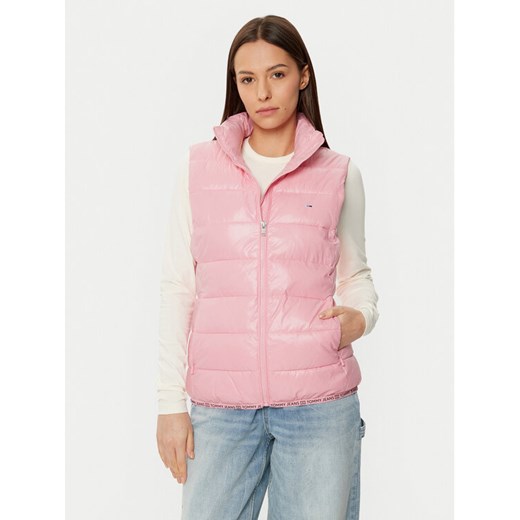 Tommy Jeans Bezrękawnik DW0DW19390 Różowy Regular Fit ze sklepu MODIVO w kategorii Kamizelki damskie - zdjęcie 182700132