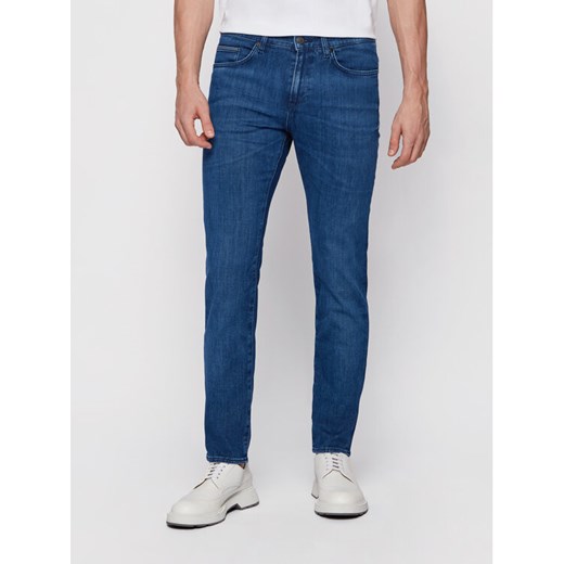 Boss Jeansy Delaware3-1 50443965 Granatowy Slim Fit ze sklepu MODIVO w kategorii Jeansy męskie - zdjęcie 182700242