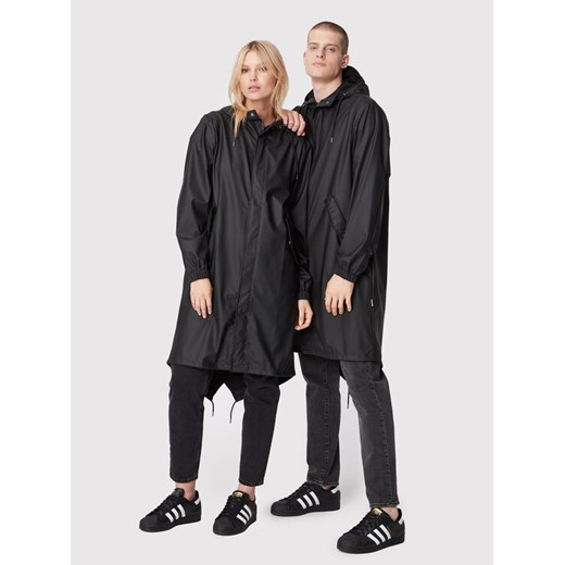 Rains Parka Unisex 18140 Czarny Regular Fit ze sklepu MODIVO w kategorii Parki damskie - zdjęcie 182700283