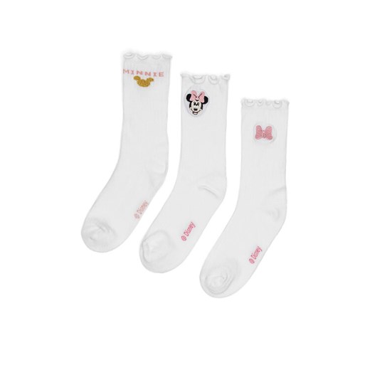 Mickey&Friends Skarpety ACCCS-AW24-116DSTC (3-PACK) Biały ze sklepu MODIVO w kategorii Skarpetki dziecięce - zdjęcie 182700361