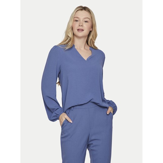 Vila Bluzka Rella 14096986 Niebieski Regular Fit ze sklepu MODIVO w kategorii Bluzki damskie - zdjęcie 182700462
