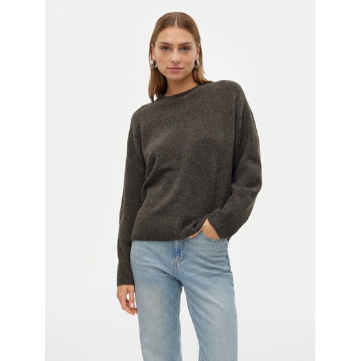Vero Moda Sweter Boom 10320463 Brązowy Loose Fit ze sklepu MODIVO w kategorii Swetry damskie - zdjęcie 182700470