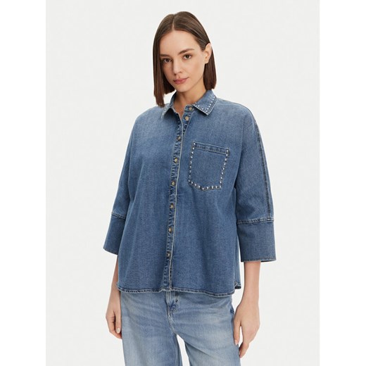ONLY Koszula jeansowa Grace 15338585 Niebieski Loose Fit ze sklepu MODIVO w kategorii Koszule damskie - zdjęcie 182700571