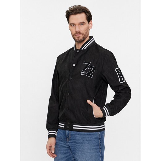 Brave Soul Kurtka bomber MJK-BROXTON Czarny Regular Fit ze sklepu MODIVO w kategorii Kurtki męskie - zdjęcie 182700611