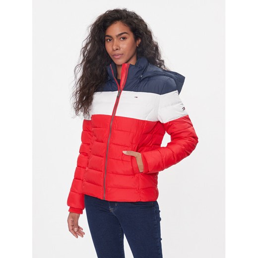 Tommy Jeans Kurtka zimowa Colorblock DW0DW17257 Kolorowy Slim Fit ze sklepu MODIVO w kategorii Kurtki damskie - zdjęcie 182700720