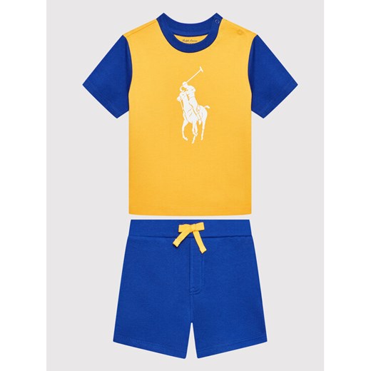 Polo Ralph Lauren Komplet t-shirt i szorty sportowe 320870789001 Kolorowy Regular Fit ze sklepu MODIVO w kategorii Komplety niemowlęce - zdjęcie 182700741