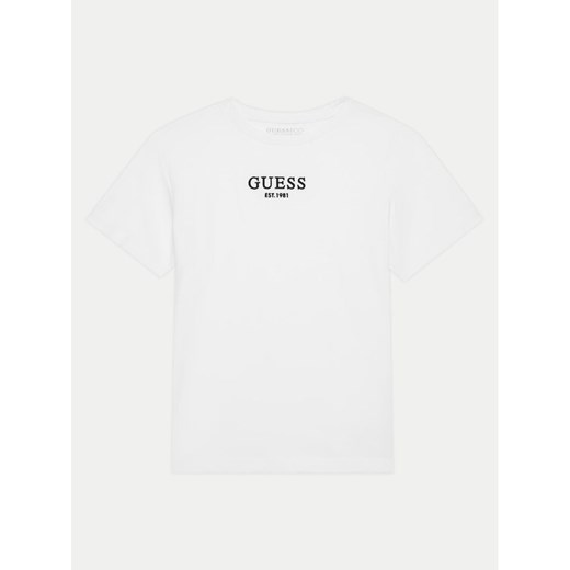 Guess T-Shirt L4BI07 J1314 Biały Regular Fit ze sklepu MODIVO w kategorii T-shirty chłopięce - zdjęcie 182700751