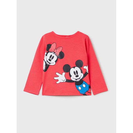 OVS Bluzka DISNEY 1617101 Czerwony Regular Fit ze sklepu MODIVO w kategorii Bluzki dziewczęce - zdjęcie 182700784