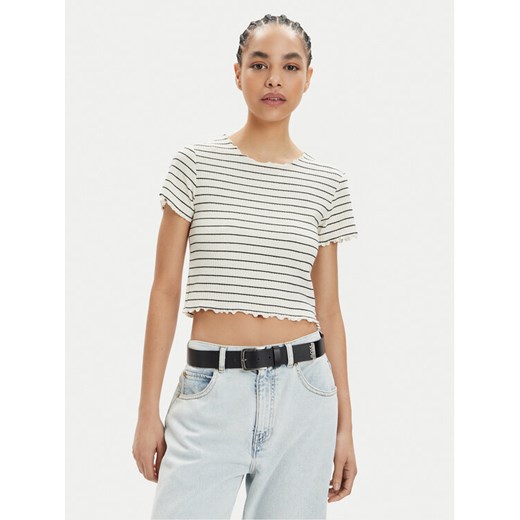 ONLY T-Shirt Anits 15253651 Écru Regular Fit ze sklepu MODIVO w kategorii Bluzki damskie - zdjęcie 182700843