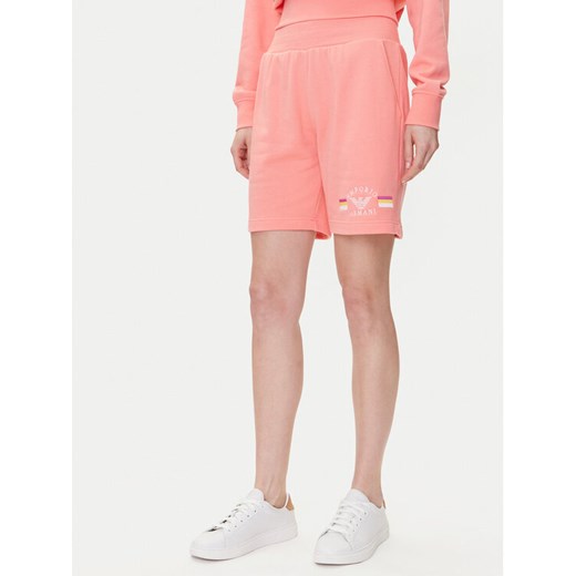 Emporio Armani Underwear Szorty sportowe EW000496 AF10882 U4019 Różowy Loose Fit ze sklepu MODIVO w kategorii Szorty - zdjęcie 182700983