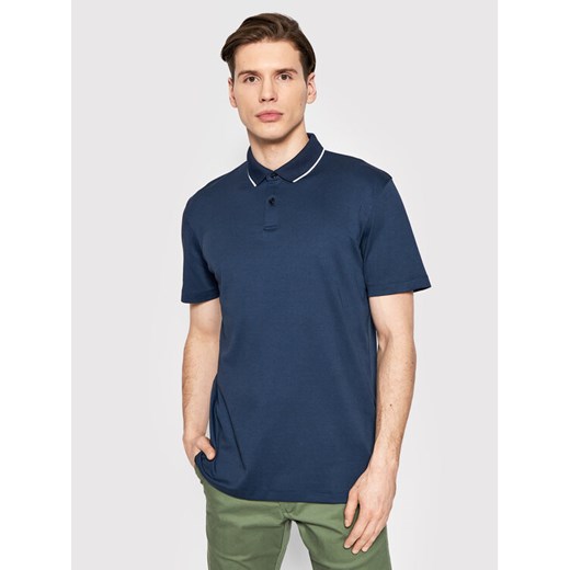 Selected Homme Polo Leroy 16082844 Granatowy Regular Fit ze sklepu MODIVO w kategorii T-shirty męskie - zdjęcie 182701002
