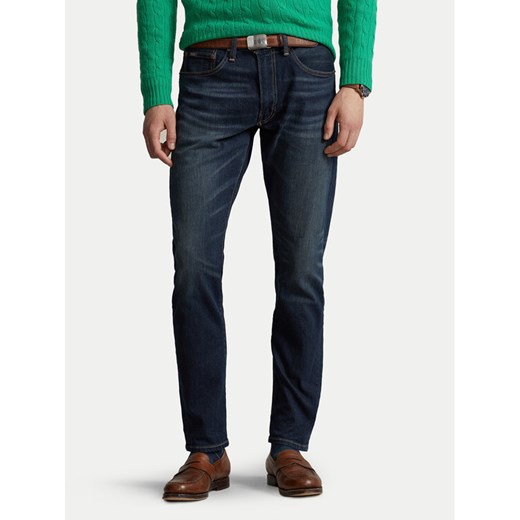 Polo Ralph Lauren Jeansy 710751052001 Granatowy Slim Fit ze sklepu MODIVO w kategorii Jeansy męskie - zdjęcie 182701022