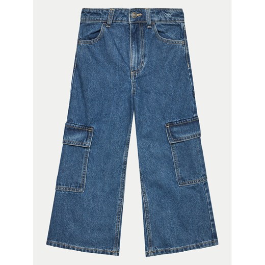 United Colors Of Benetton Jeansy 4AW7CE035 Niebieski Wide Leg ze sklepu MODIVO w kategorii Spodnie dziewczęce - zdjęcie 182701031