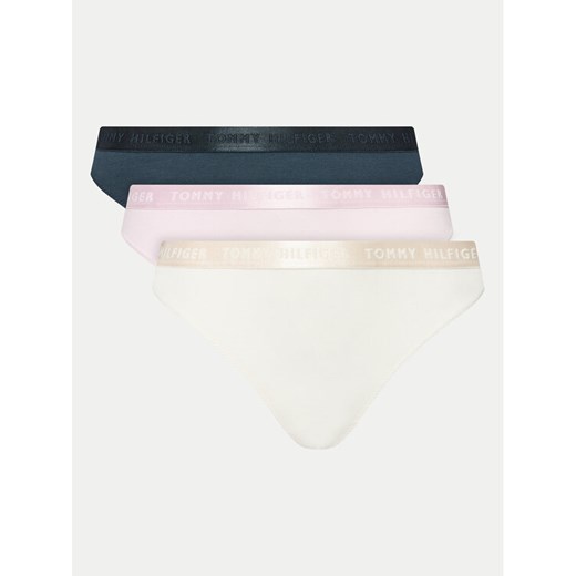 Tommy Hilfiger Komplet 3 par stringów UW0UW04480 Kolorowy ze sklepu MODIVO w kategorii Majtki damskie - zdjęcie 182701042