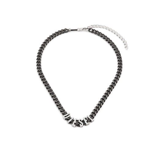 Diesel Naszyjnik Font Chain DX1487060 Czarny ze sklepu MODIVO w kategorii Naszyjniki męskie - zdjęcie 182701054