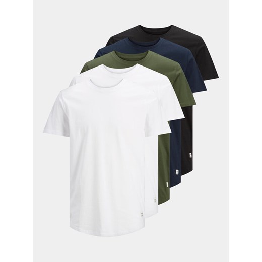 Jack&Jones Komplet 5 t-shirtów Noa 12183653 Kolorowy Regular Fit ze sklepu MODIVO w kategorii T-shirty męskie - zdjęcie 182701073
