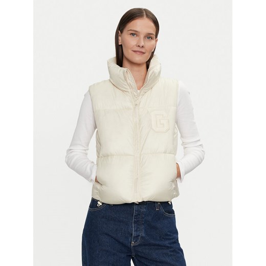 Gap Bezrękawnik 500882-01 Écru Regular Fit ze sklepu MODIVO w kategorii Kamizelki damskie - zdjęcie 182701103