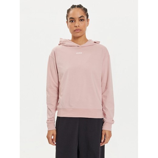 Hugo Bluza 50490594 Różowy Relaxed Fit ze sklepu MODIVO w kategorii Bluzy damskie - zdjęcie 182701111