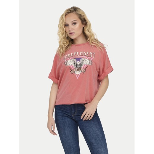 ONLY T-Shirt Lucy 15316637 Różowy Regular Fit ze sklepu MODIVO w kategorii Bluzki damskie - zdjęcie 182701120
