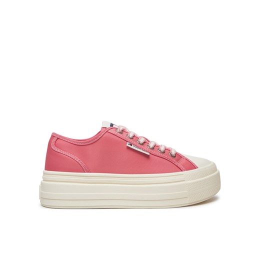 Tommy Jeans Trampki Foxing EN0EN02713 Różowy ze sklepu MODIVO w kategorii Trampki damskie - zdjęcie 182701154