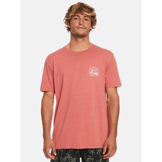 Quiksilver T-Shirt Cleancircle Tees EQYZT07491 Czerwony Regular Fit ze sklepu MODIVO w kategorii T-shirty męskie - zdjęcie 182701184