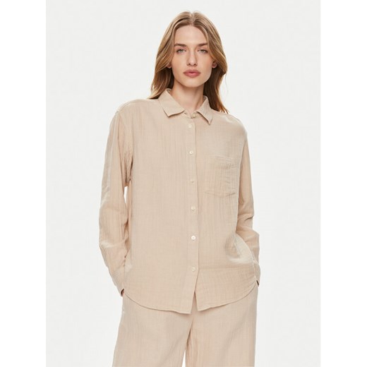 Gap Koszula 885282-04 Beżowy Relaxed Fit ze sklepu MODIVO w kategorii Koszule damskie - zdjęcie 182701190