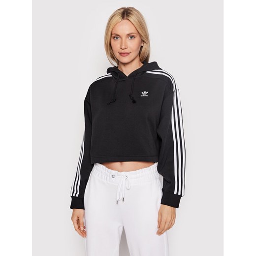 adidas Bluza adicolor Classics HC2016 Czarny Relaxed Fit ze sklepu MODIVO w kategorii Bluzy damskie - zdjęcie 182701202
