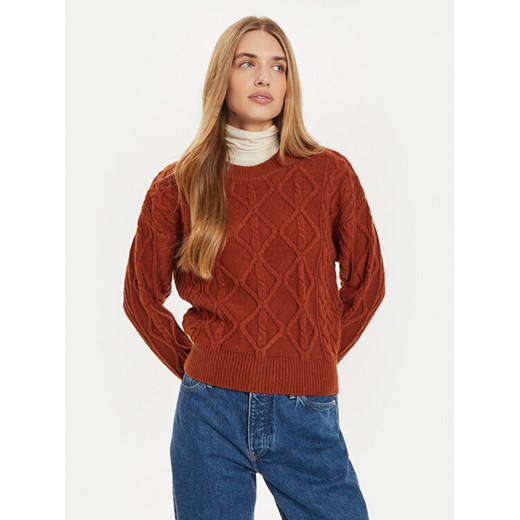 Wrangler Sweter 112356473 Brązowy Regular Fit ze sklepu MODIVO w kategorii Swetry damskie - zdjęcie 182701214