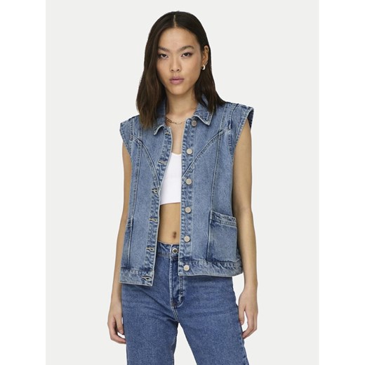 ONLY Kamizelka Kennedy 15278041 Niebieski Regular Fit ze sklepu MODIVO w kategorii Kamizelki damskie - zdjęcie 182701250