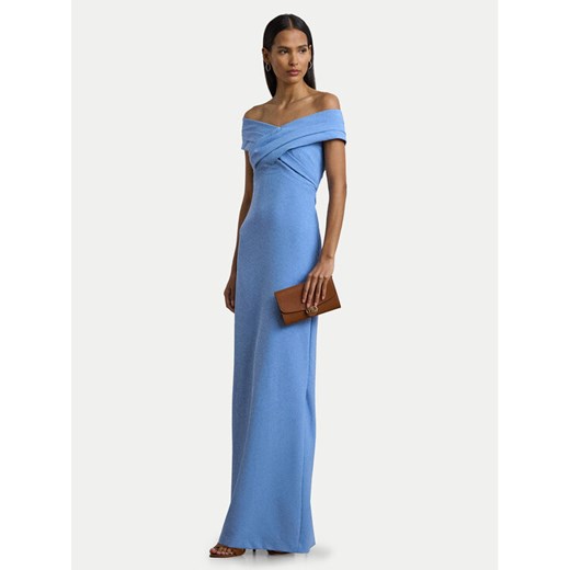 LAUREN RALPH LAUREN Sukienka wieczorowa 253936391006 Niebieski Slim Fit 8 MODIVO