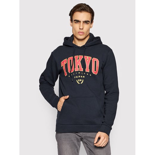 Only & Sons Bluza Tokyo 22022762 Granatowy Regular Fit ze sklepu MODIVO w kategorii Bluzy męskie - zdjęcie 182701413