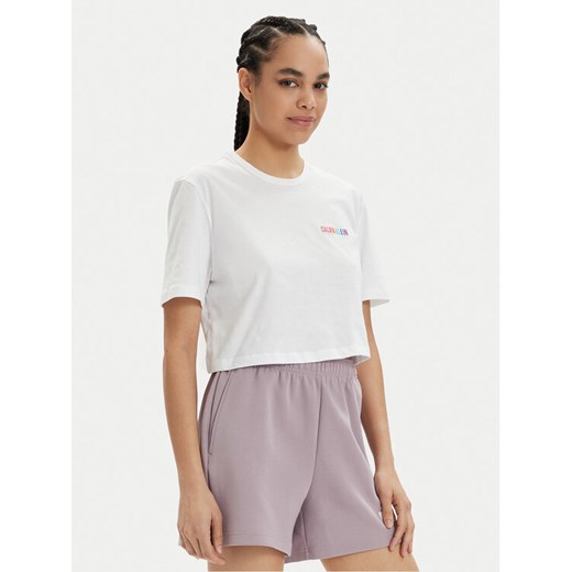Calvin Klein Underwear T-Shirt 000QS7193E Biały Relaxed Fit ze sklepu MODIVO w kategorii Bluzki damskie - zdjęcie 182701434