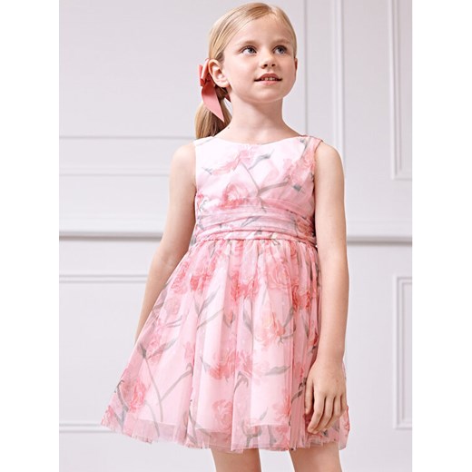 Abel & Lula Sukienka elegancka 5044 Różowy Regular Fit ze sklepu MODIVO w kategorii Sukienki dziewczęce - zdjęcie 182701521