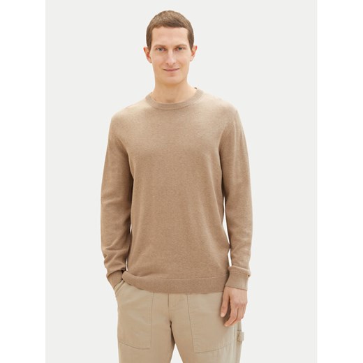 Tom Tailor Sweter 1038426 Beżowy Regular Fit ze sklepu MODIVO w kategorii Swetry męskie - zdjęcie 182701631